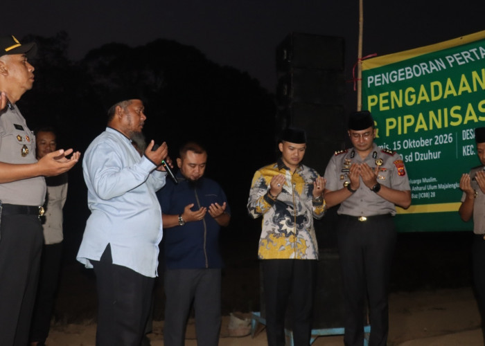 Polres Majalengka Bersama Pemkab Bangun Sumur Bor Jabar Aman di Desa Sangiang