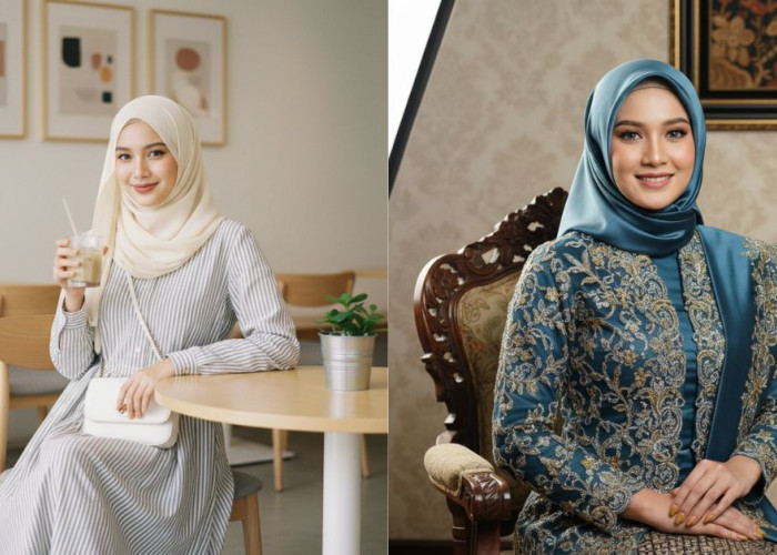 10 Contoh Prompt Ai Wanita Berhijab dengan Ragam Gaya dan Pose, Ada Santai hingga Tradisional Mewah