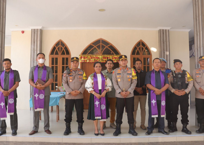 Kapolres Majalengka Memantau Langsung Pengamanan Ibadah Natal di Kabupaten Majalengka