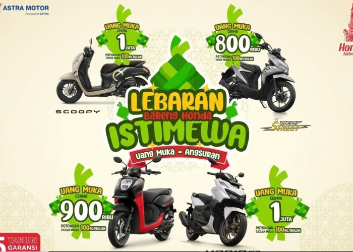 Promo Lebaran Motor Honda 2026, Berikut 4 Daftar Motor yang Dapat Potongan 4 Kali, Cuma Berlaku Bulan Maret