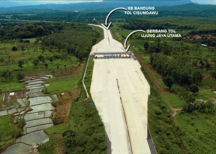 MELIHAT Gerbang Tol Ujung Jaya Utama, Gerbang Baru Majalengka dari Jalan Tol Cisumdawu