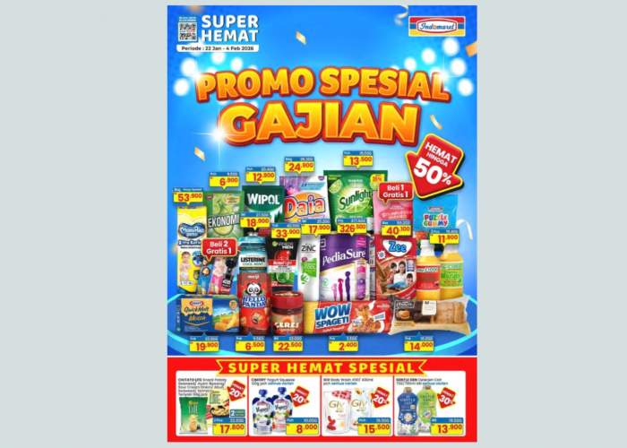 Banyak Diskon hingga 50 Persen! Promo Indomaret Periode 22 Januari–4 Februari 2026