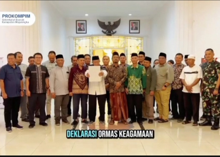 Ormas Keagamaan Majalengka Deklarasi Damai, Ajak Warga Sampaikan Aspirasi Secara Sejuk