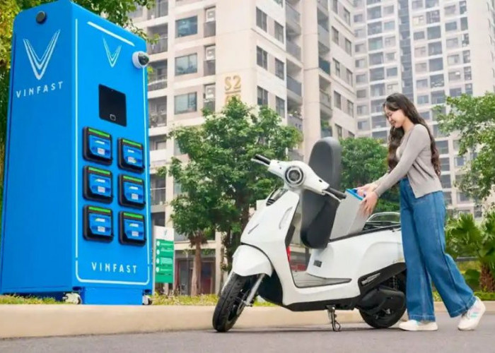 Motor Listrik VinFast Pakai Sistem Tukar Baterai Cepat dan Murah, Hemat Biaya Cuma Rp6 Ribu per Swap