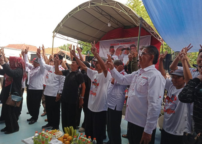 Kampanye Karna- Koko di Trajaya Palasah Semarak, Karna  Janji Beri Dana Bergulir Rp10 Juta Perdesa