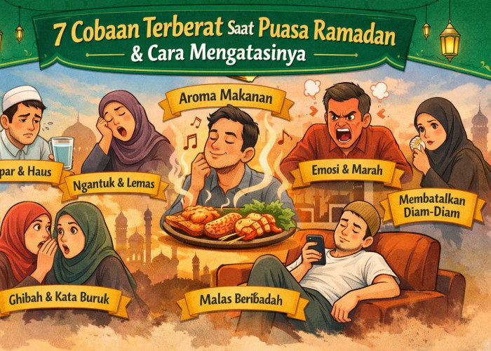 7 Cobaan Terberat Saat Puasa Ramadan dan Cara Mengatasinya, Nomor 3 Paling Sering Dialami!