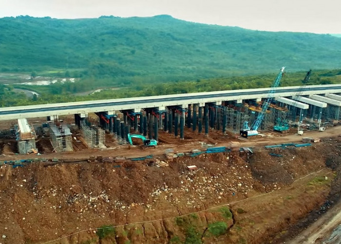 PEMBANGUNAN Jembatan Sangkuriang Tol Cisumdawu Kembali Dilanjutkan, Begini Penampakannya