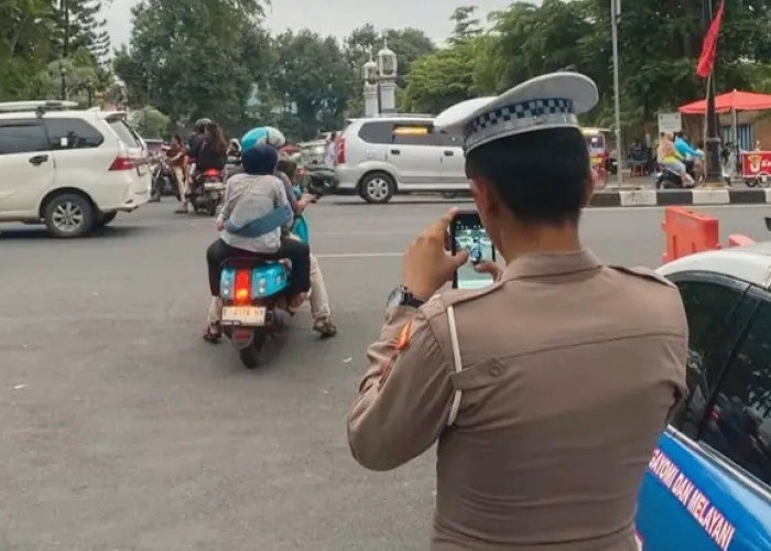 Satlantas Polres Majalengka  Uji Coba E-TLE Mobile Handheld