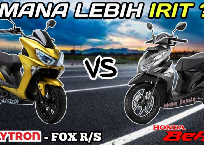Motor Listrik Vs Motor Bensin: Perbandingan Biaya dan Bahan Bakar Polytron Fox dengan Beat 2023, Iritan Mana?