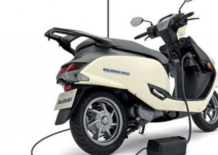 Desain Futuristik & Fitur Modern Suzuki e-Access, Skuter Listrik Ringan Jarak Tempuh 95 Km Harga 35 Jutaan  