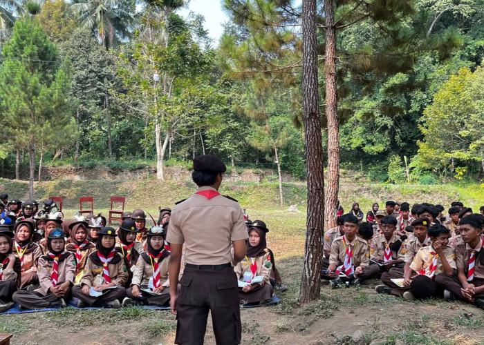 Perkemahan Pengukuhan Calon Penegak SMAN 1 Jatitujuh, Bentuk Generasi Muda Mandiri dan Kreatif