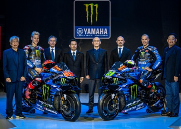 Monster Energy Yamaha MotoGP Launching Yamaha YZR-M1 2023  Livery Baru