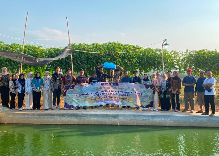 KKN-T Unma Tebar 1.000 Benih Nila dan Latih Warga Leuwilaja Olah Ikan Jadi Nugget