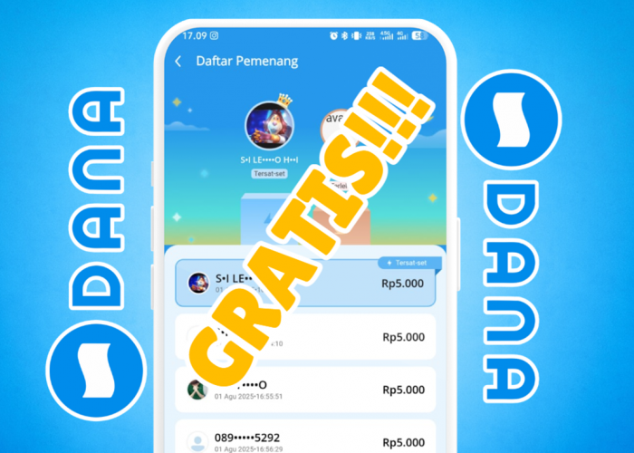 Selamat Nomor HP Kamu Mendapatkan Saldo DANA Gratis dari DANA Kaget Rp371.000, Klaim Sekarang Juga!