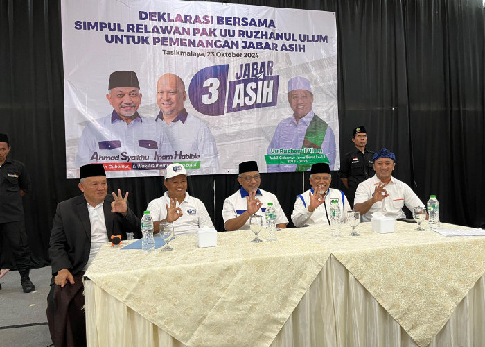 200 Simpul Uu Ruzhanul Ulum Deklarasi Dukung Pasangan ASIH di Pilgub Jabar 2024