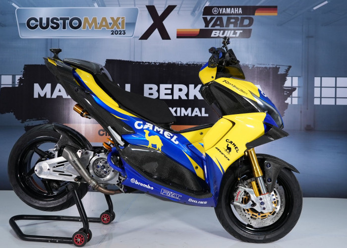 Serasa Motor Valentino Rossi, Ini Sentuhan Modifikasi Pada Yamaha Aerox yang Juarai Customaxi & Yard Built 202