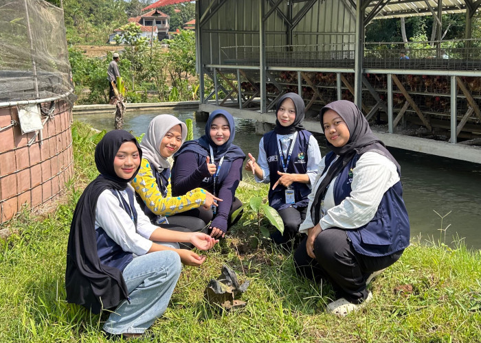 KKN-T UNMA Desa Lengkong Kulon Tanam Bibit Alpukat, Durian, dan Manggis Dukung Ketahanan Pangan