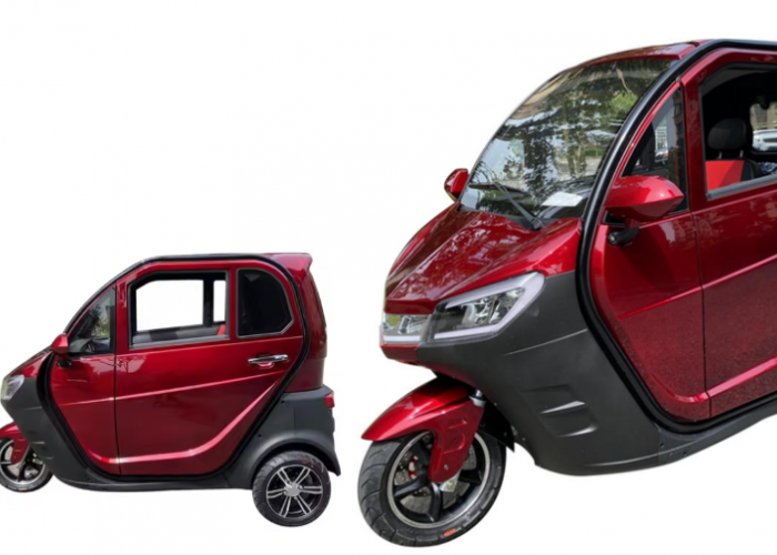 Angsuran Motor Roda Tiga dari China Mulai dari Rp800 Ribuan, Kendaraan Anti Hujan dan Panas Desain Mungil!