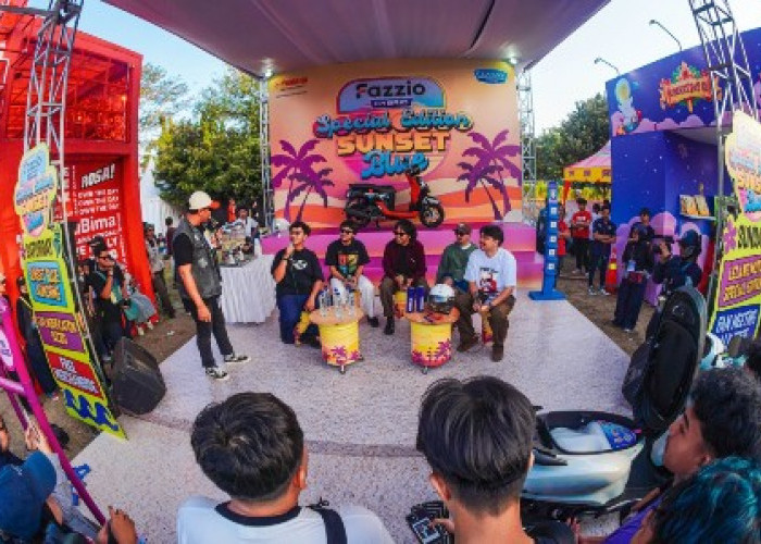 Guncang 'Lebaran Skena' Cherrypop 2026! Yamaha Luncurkan Fazzio Special Edition Sunset Blue Lewat Parade Unik