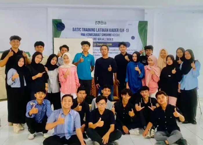 HMI Komisariat Sindang Kasih Majalengka Gembleng 34 Mahasiswa Lewat Latihan Kader I