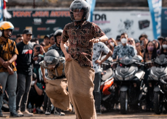 Khidmat Upacara Bendera, Antusiasme 500 Bikers Aerox ikuti Merdeka Ride di Lembang - Bandung