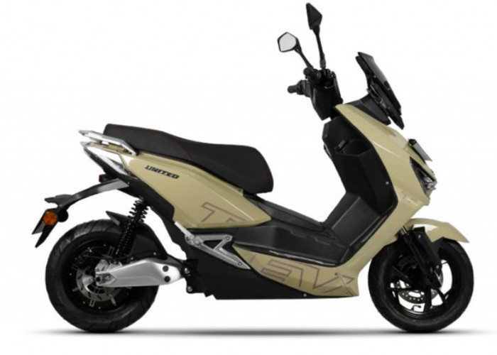 Harga Motor Listrik Lokal United T1800 Turun Setengah, Bosch 1800W, Top Speed 75 Km dan Fitur Keyless Modern