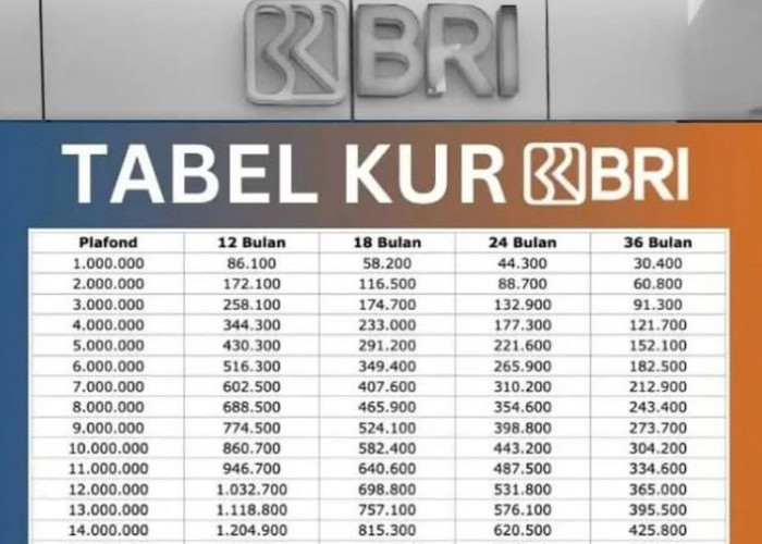 Pinjaman KUR BRI 2026 Sudah Dibuka, Nikmati Bunga Rendah dan Cicilan Ringan, Begini Tabel Angsuran Rp100 Juta