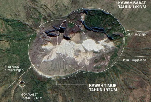 Pendaki Wajib Tahu, Gunung Ciremai Punya Kawah Ganda Loh, Ada Sunan Cirebon dan Pangeran Talaga