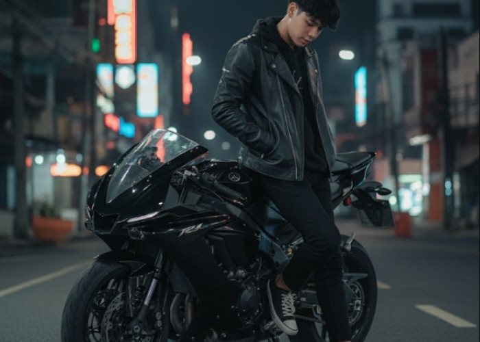 Kumpulan Prompt Edit Foto Cowok Keren, Bisa Bikin Foto Kamu Bersanding dengan Motor Ninja