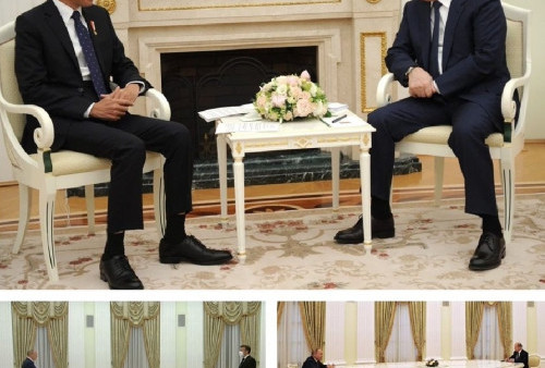 Perbandingan Putin Menerima Jokowi, Presiden Prancis dan PM Jerman, Duduk Jauh-jauhan