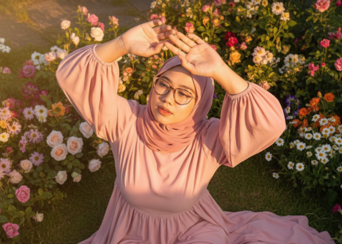 Cara Edit Foto Gemini AI Wanita Berhijab dengan Latar Bunga Pakai Gemini, Catat 5 Prompt Terbaru Berikut