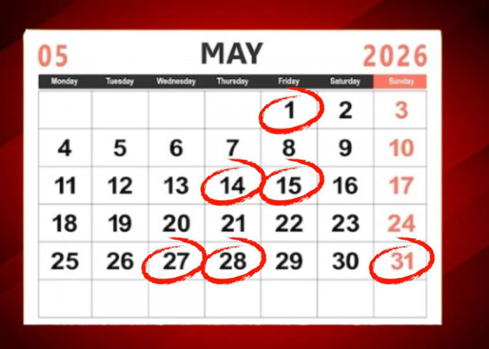 Cuti Bersama Mei 2026 Bikin Banyak Long Weekend! Simak Daftar Tanggal Merah dan Libur Panjangnya