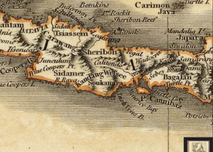 Misteri Kerajaan Kandang Wesi Wilayah Kekuasaan Cirebon di Peta Terbitan Inggris Tahun 1808