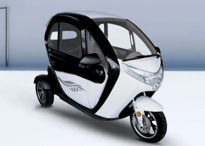 Motor Listrik Roda 3 Kabin Tertutup Solaris Nyaman untuk Usaha & Keluarga, Cek Harga, Kredit dan Spesifikasi