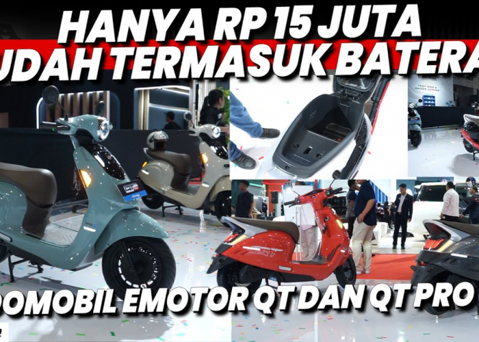 Harga 15 Juta! Spesifikasi dan Performa Motor Listrik Pabrikan Lokal, Indomobil e-Motor QT Standard dan Pro