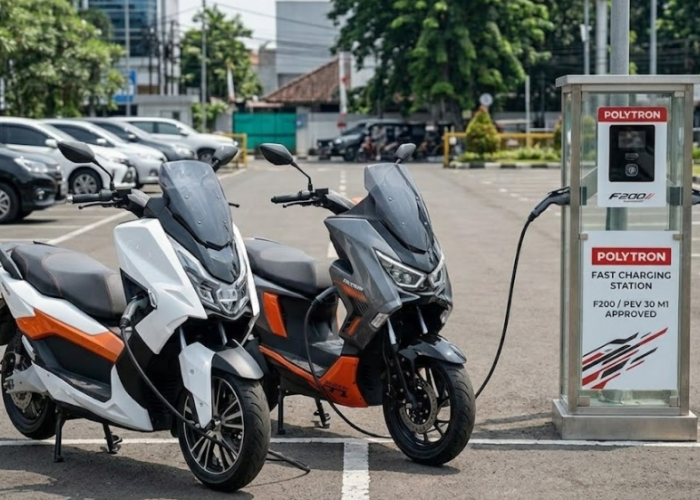 Polytron Fox 350 Jadi Rekomendasi Motor Listrik untuk Mudik, Bisa Isi Daya Fast Charging Gratis di Titik Ini!