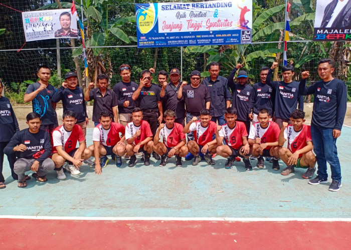 Kang Nana Dukung Turnamen Voli, Talaga Juara Pertama Open Turnament Bola Voli  di Sarang Peuteuy
