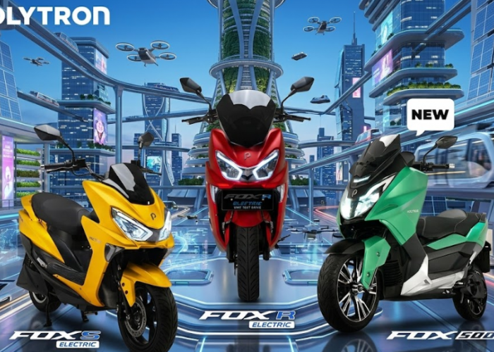 Ditenagai Baterai LiFePo4 Minimum 3000 Watt, Jarak Tempuh Motor Listrik Polytron Fox Series Capai 130 Km