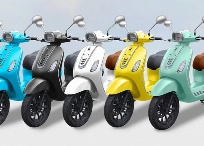 Mau Motor Listrik Bergaya Vespa? Ini 5 Pilihan Harga Mulai Rp9 Jutaan, Jarak Tempuh 70 Km dan Fitur Modern
