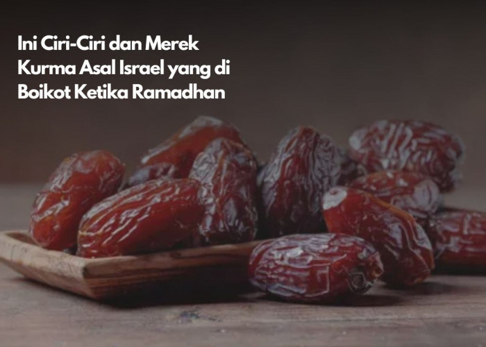 WASPADA, Ini Ciri-Ciri dan Merek Kurma Asal Israel yang di Boikot Ketika Ramadhan