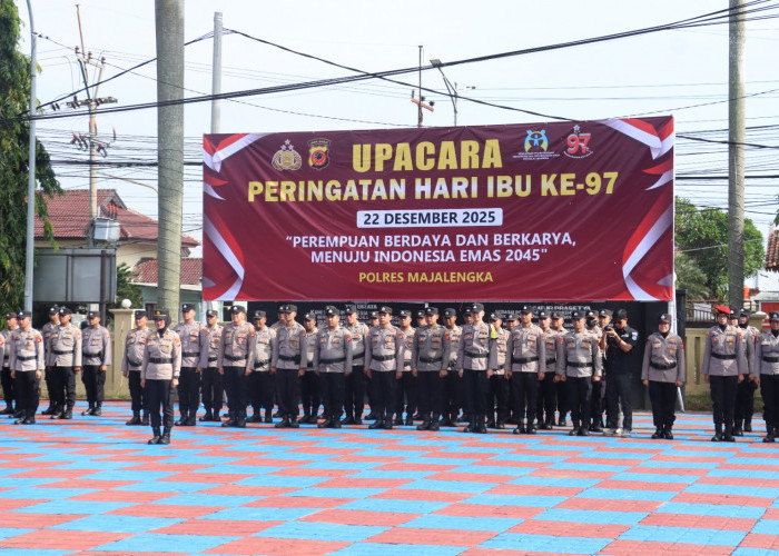 Pimpin Upacara Hari Ibu ke-97, Kapolres Majalengka Ajak Hormati Perempuan Penopang Bangsa