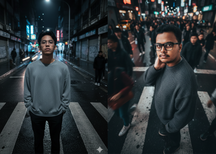 Hasil Sinematik Realistis Dalam 5 Detik, Prompt Gemini AI Foto di Kerumunan Long Exposure Tanpa Kamera Mahal