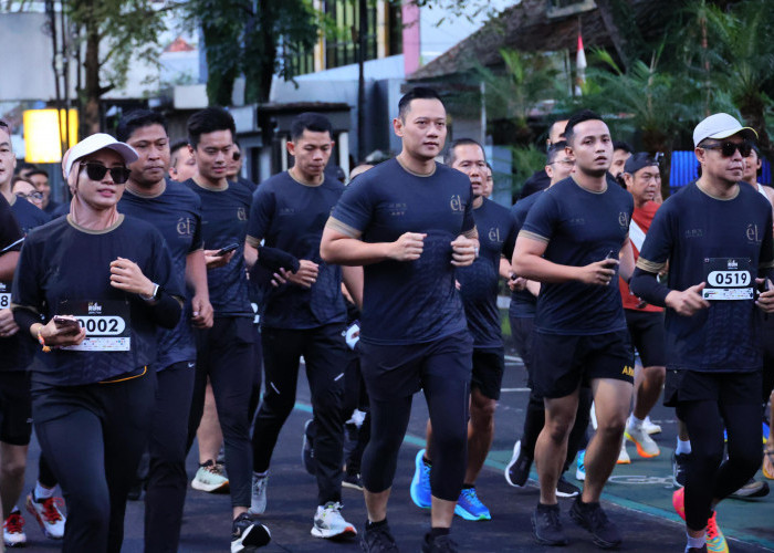 Menteri AHY Buka eL Run 2024, Apresiasi Rute yang Tunjukkan Keindahan Kota Bandung