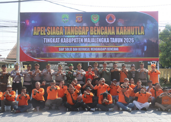 Puncak Musim Kemarau, Polres Majalengka Perkuat Kesiapsiagaan Hadapi Karhutla