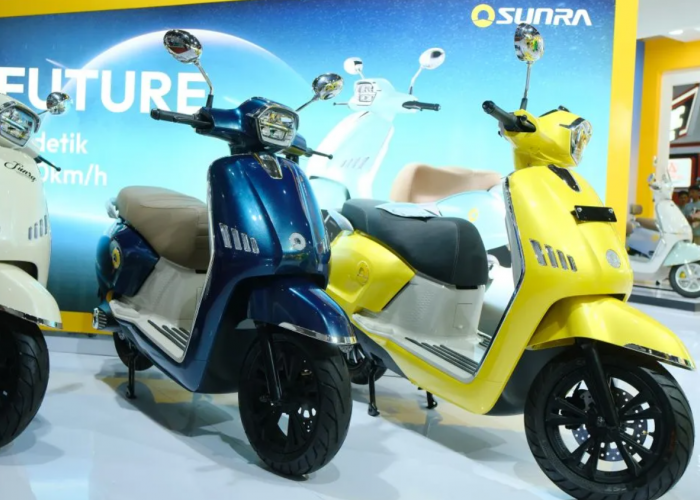Mulai Rp6 Jutaan Bisa Tempuh Jarak 80 KM Sekali Cas, Motor Listrik Sunra Future dari China yang Mirip Vespa