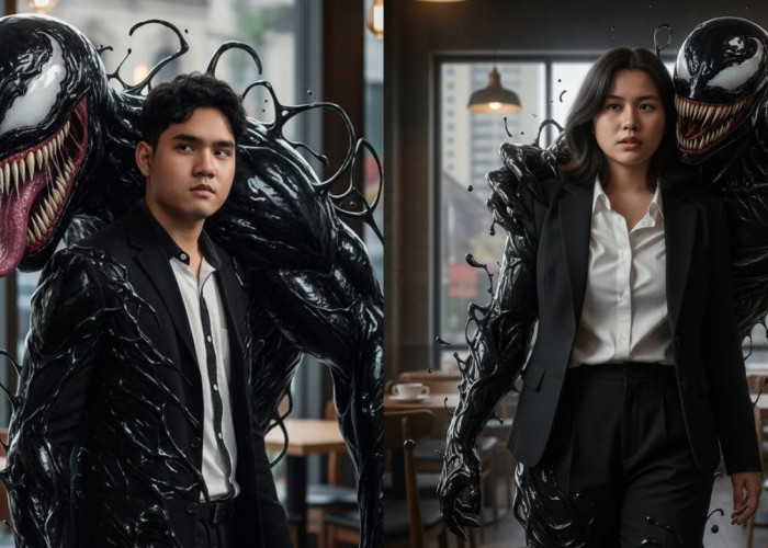 3 Detik Langsung Jadi, Prompt Gemini AI Edit Foto Sendiri Ini Bisa Edit Foto Kamu Bareng Venom! Gini Caranya