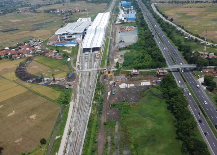 YES! Kereta Cepat Bakal Uji Kecepatan Bandung - Jakarta, Penampakan Stasiun Tegalluar