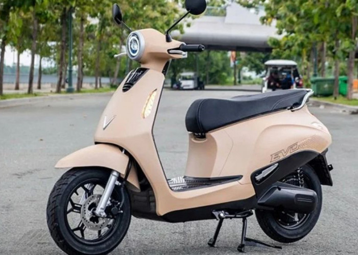 Motor Listrik VinFast Evo Grand Pakai Dua Baterai, Jarak Tempuh 262 Km, Bagasi 35 Liter Bergaya Skuter Italia