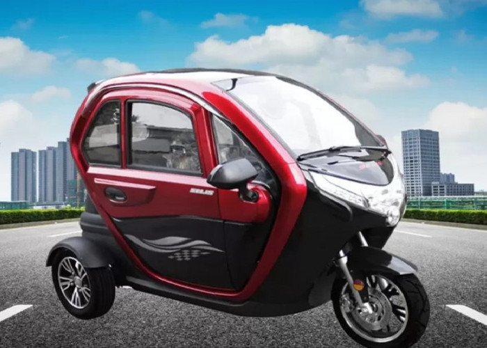 Angsuran Motor Listrik Roda 3 Anti Hujan Mulai 1 Jutaan, Nyaman Dipakai Segala Cuaca Panas dan Hujan