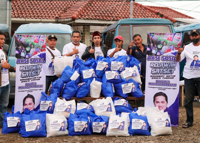 Jelang Perayaan Idul Fitri, Relawan SATSET Erick Thohir Jawa Barat Bagikan 1000 Paket Sembako